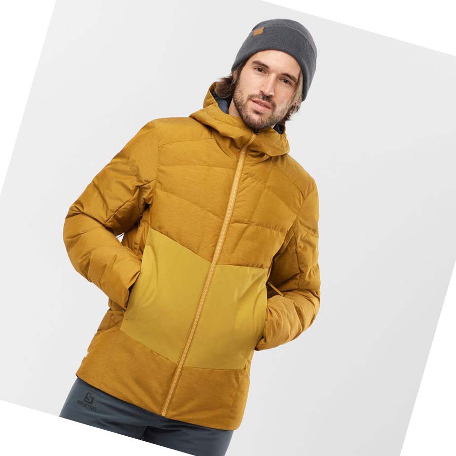 Chaquetas De Esquí Salomon SNOWSHELTER Hombre Marrom | MX 3338OKI